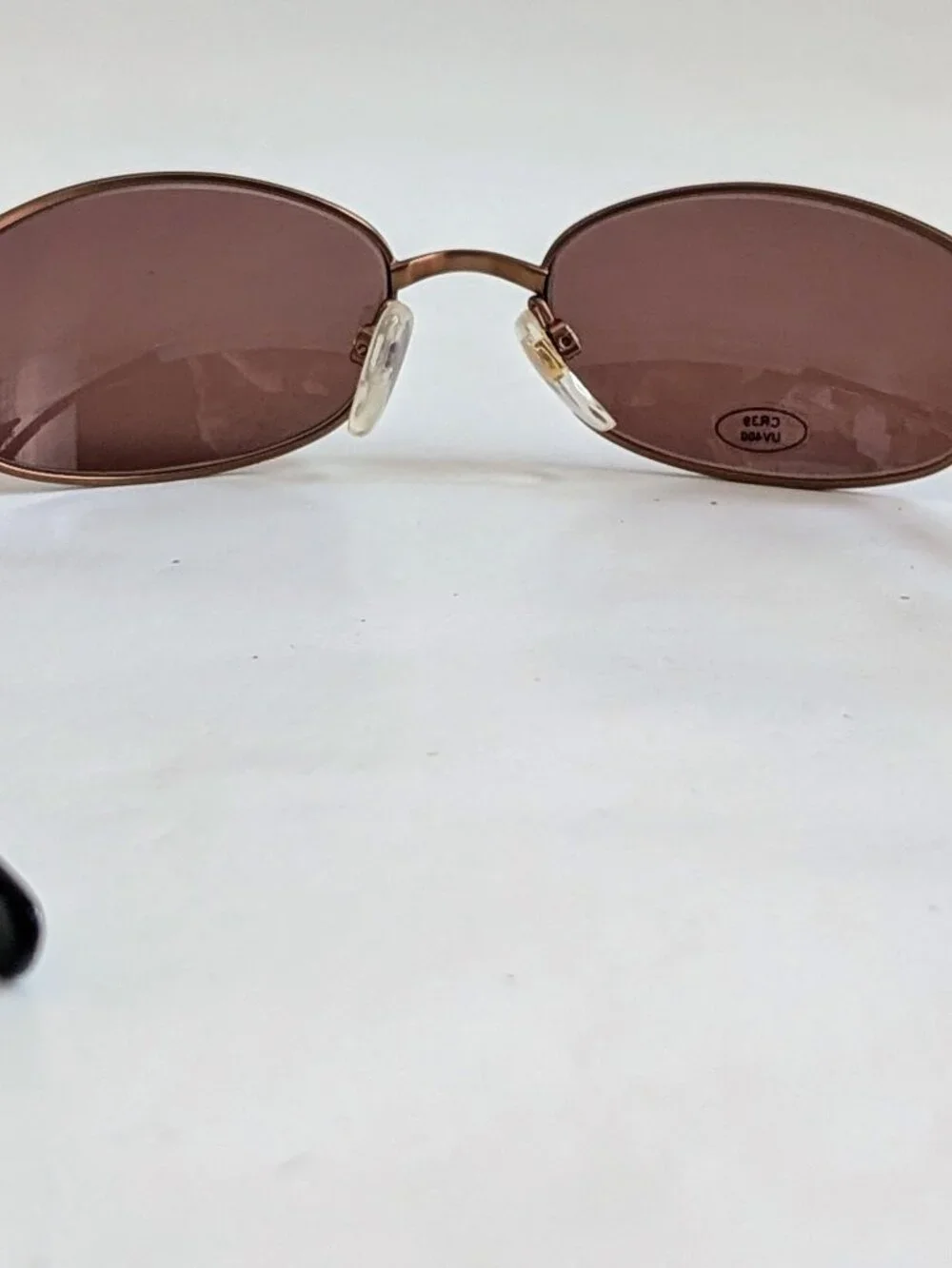 NWT Vintage 90's Rectangle Metal Designer Sport Sunglasses (M. Brown)